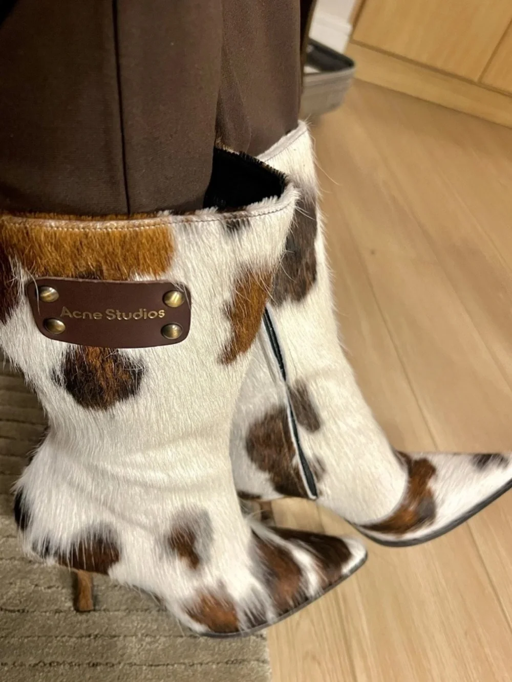 Acne studios Cowhide Ankle Boots - Picture 5 of 5